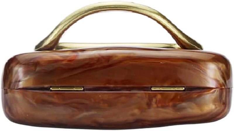 DEBIMY Women Acrylic Clutch Box Metal Handle Evening Bag Trendy Ladies Shoulder Crossbody Purse for Wedding Party Causal - Image 3